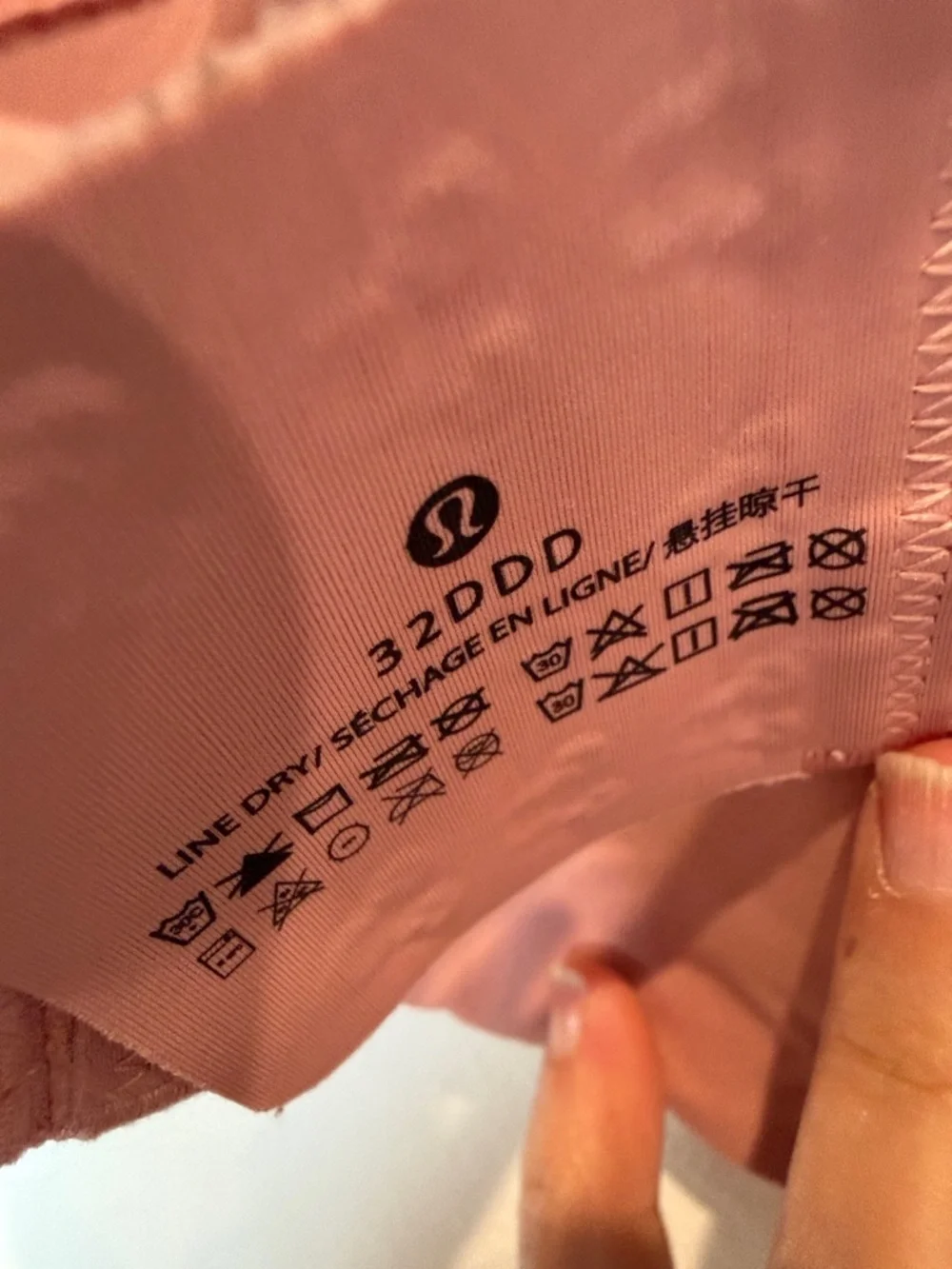 lululemon athletica Seamless Crossback Sports Bra - Dusty Rose